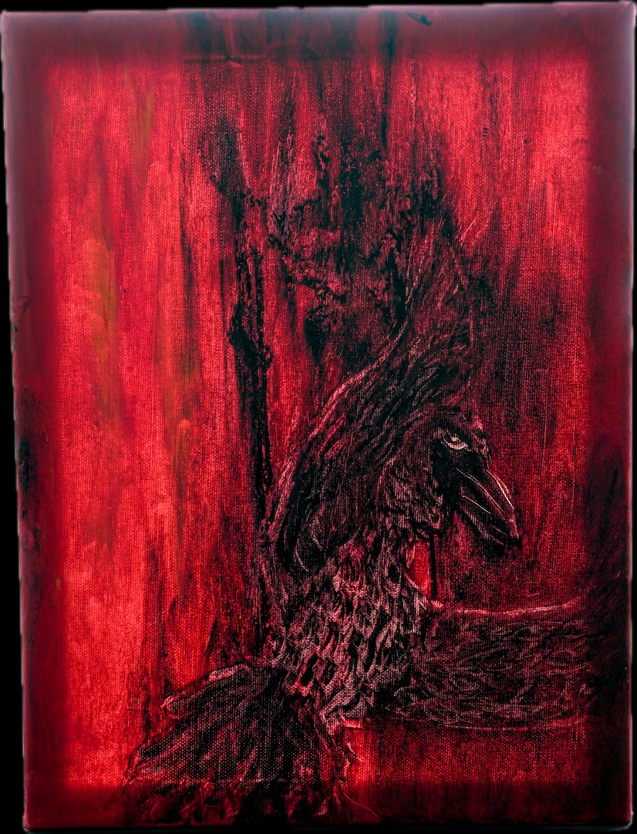 Vogel [v1.0] / olieverf en Chinese inkt